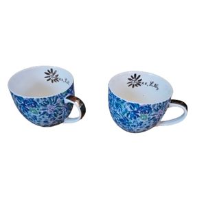 *NWOT Lilly Pulitzer Set of 2 "High Maintenance" Style Mugs